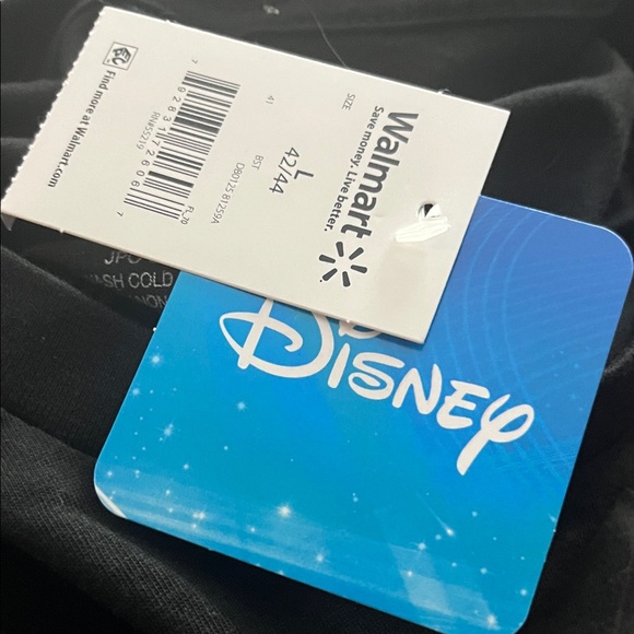 32-NWT Disney Black Mickey Mouse Tee with Red and Yellow Accents - Picture 4 of 4